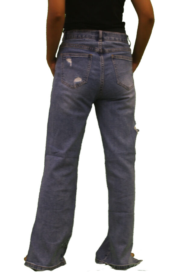 Cut Flared Jeans - Image 2