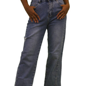 cut flared jeans