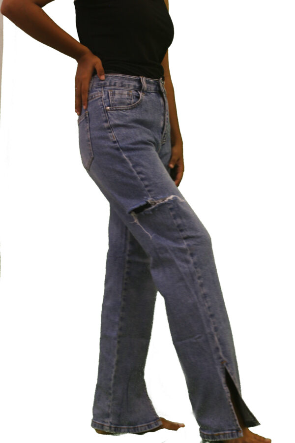 Cut Flared Jeans - Image 4