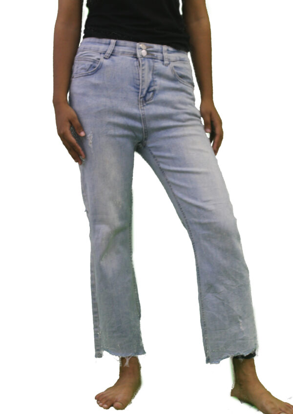 Straight Bottom Rough Jeans - Image 4