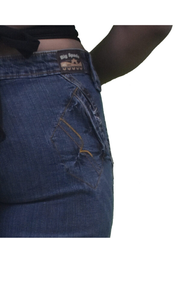 Dark Blue Flared Jeans - Image 3