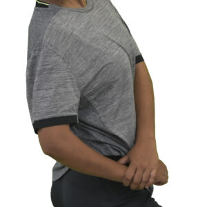 Sleek heather grey performance tee