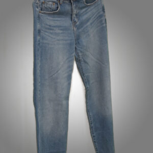 Light Blue Double-Button Wide Jeans