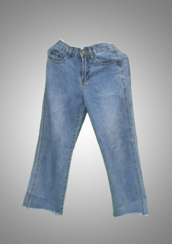 Rough Top & Bottom Flared Jeans
