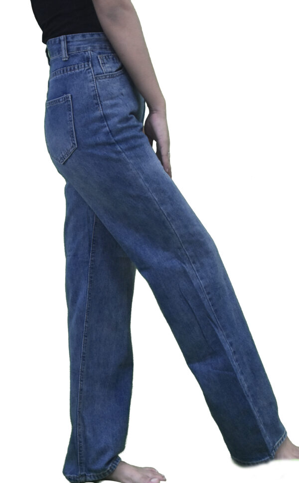 Dark Blue High Waist Flared jeans - Image 3