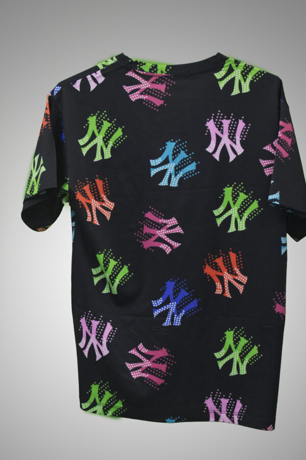 Colorful NY Logo Printed T-Shirt