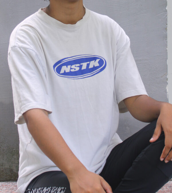 NSTK White Oversized T-Shirt - Image 2