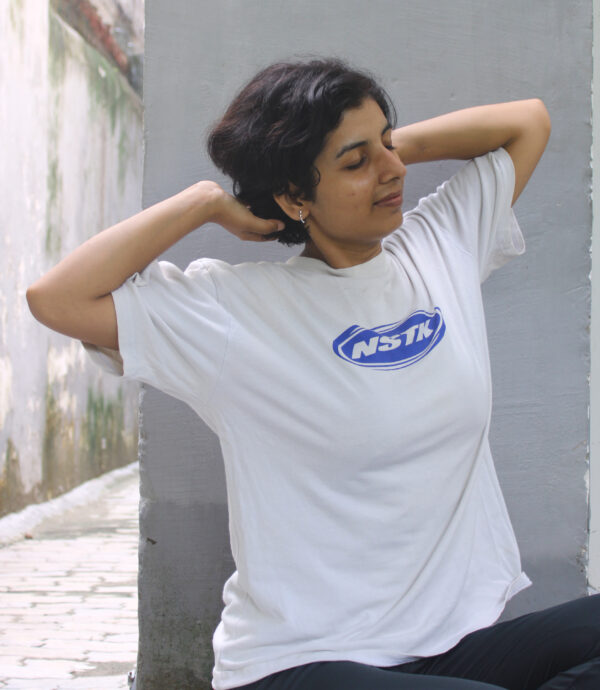 NSTK White Oversized T-Shirt