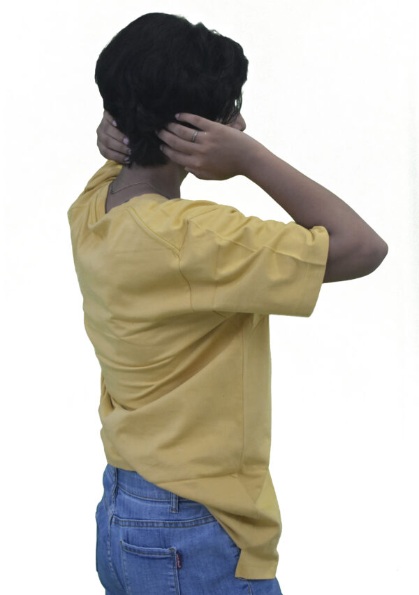 mustard yellow oversized t-shirt
